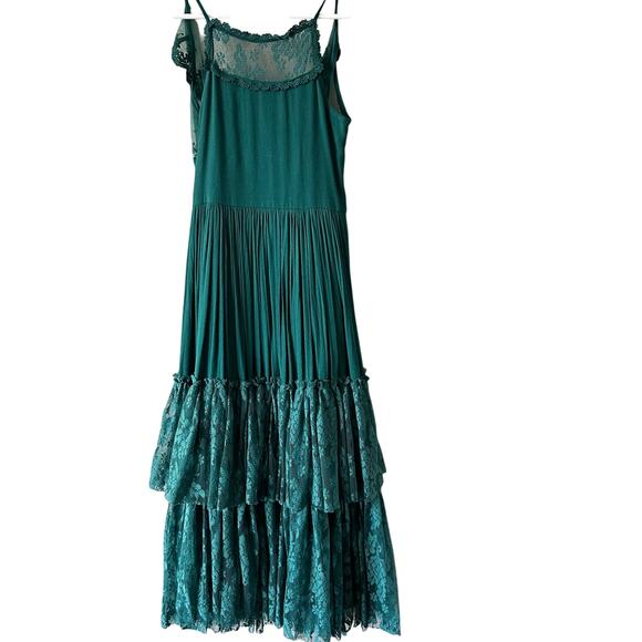 NEW Joyfolie Jade Long Maxi Dress with Lace sz 7 - Picture 1 of 3